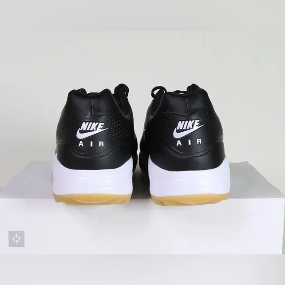 NEW Nike Air Max 1 G Black/Black Gum Golf Shoes Men's Size 8